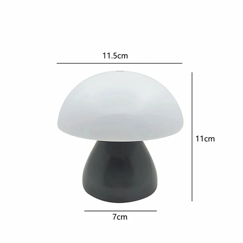 Mushroom lamp USB-C charging port detail
