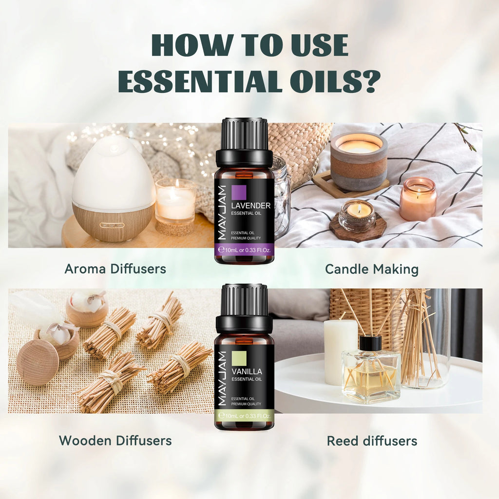 Essential oil with ultrasonic diffuser