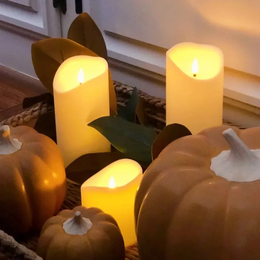 Group of flameless LED candles