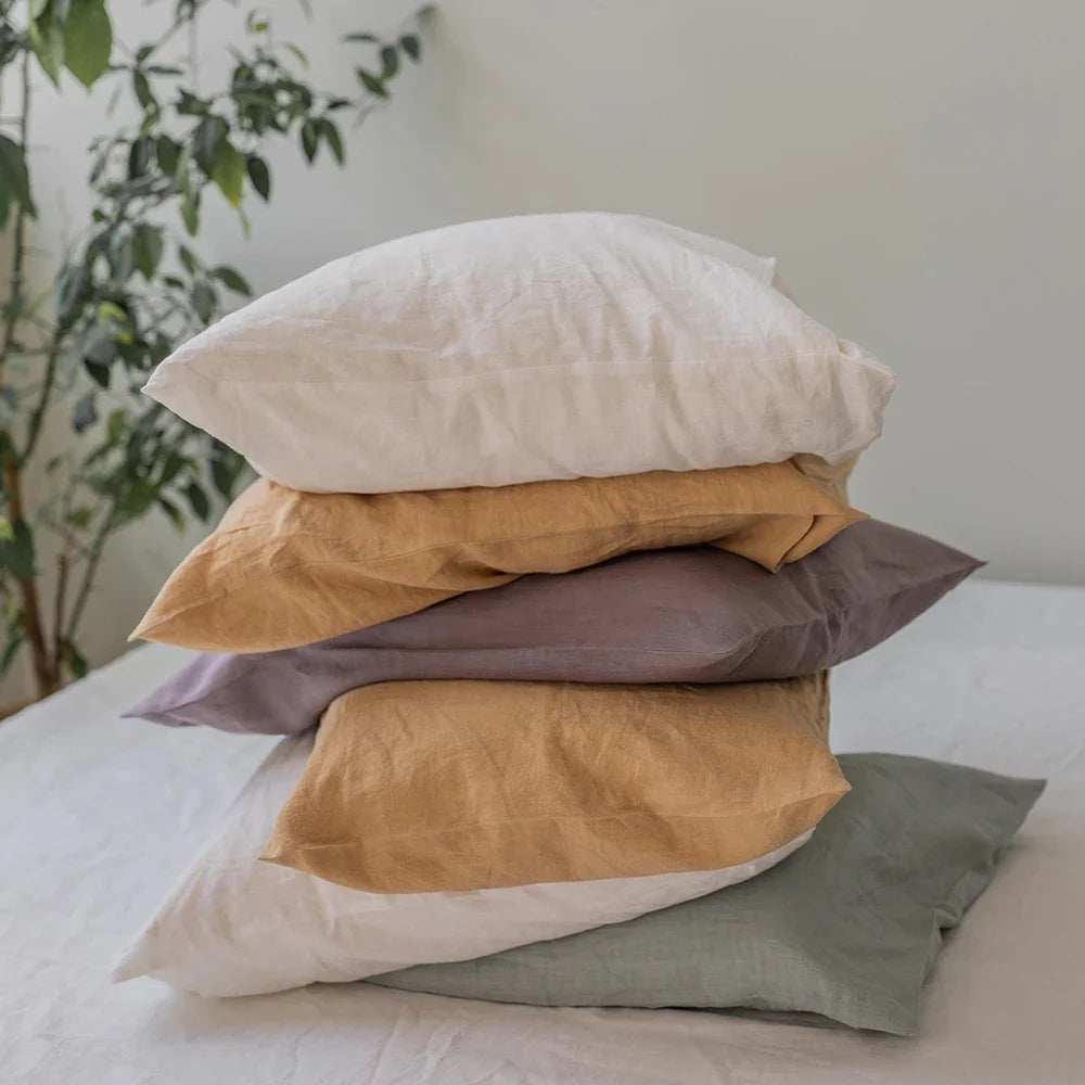 French flax linen pillowcase